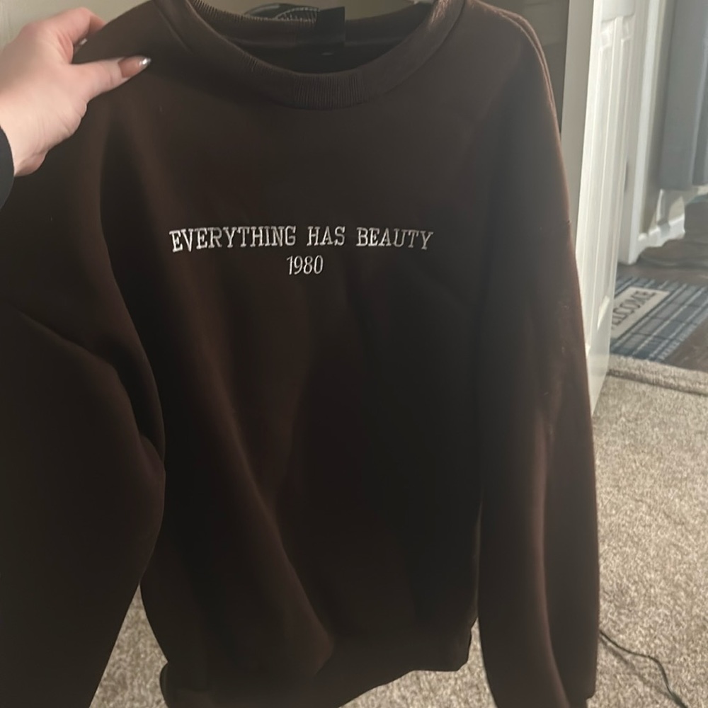 Brown long sleeve, xs